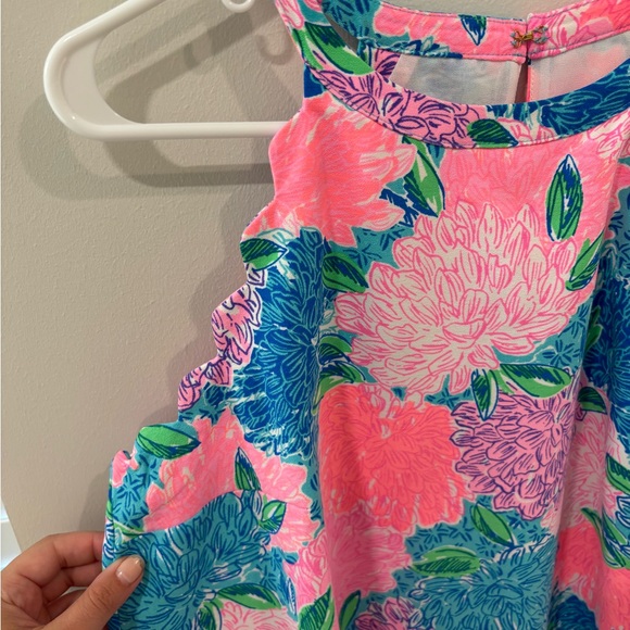 Lilly Pulitzer hydrangea halter dress - Picture 2 of 4